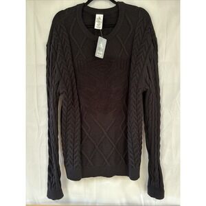 NEW Marvel Black Panther Cable Knit Sweater Disney Parks 2X NWT Pullover Holiday